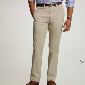 Polo Ralph Lauren Men's Classic Flat front Stone Chinos 32X32.